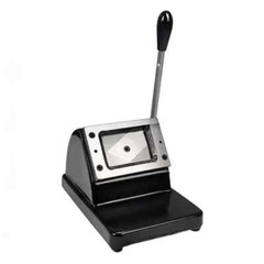 Business Manual CC128 PVC Pet ID Card Rounded Corner Label Die Cutting