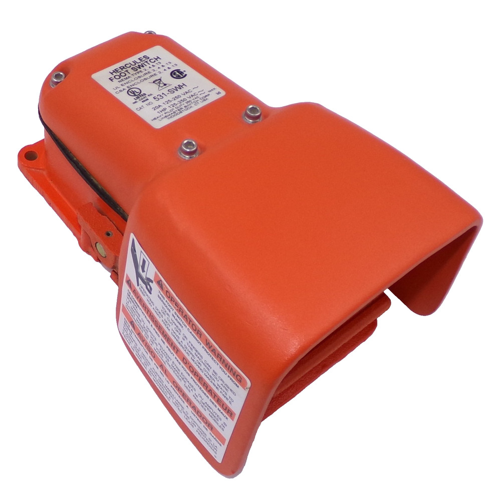 Linemaster Hercules SPDT Momentary Full Shield Foot Switch 531-SWH