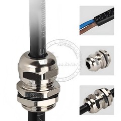 Cable Gland Nickel-Plated Brass Compression M6-M100 PG7-PG63 G1/4-G3 NPT1/4-NPT3