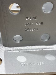 NEW B-LINE B281SQSS4, 6X6 STAINLESS POST BASE LOT OF 2