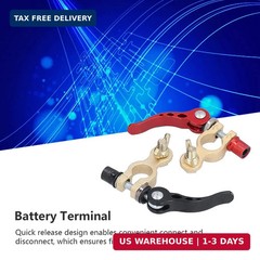 Watris Veiyi Battery Terminal Connectors, 2PCS Positive Negative Car Battery Ter