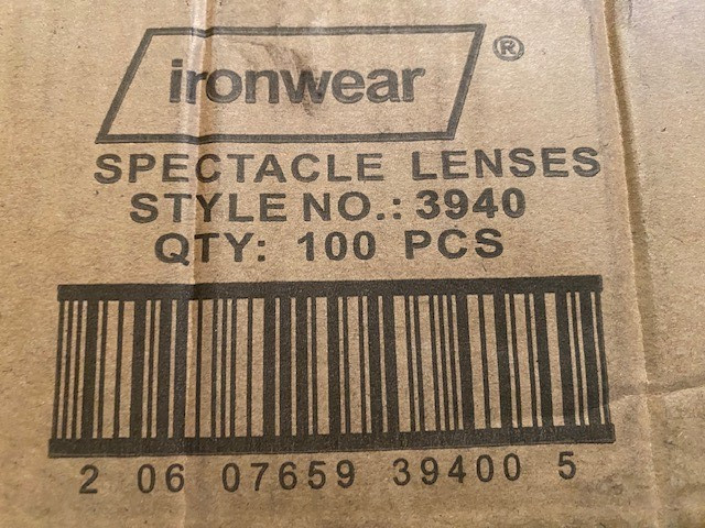 (Case of 100) Ironwear 3940 .040″ x 8″ x 15-1/2″ Spectacle Lenses