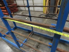 Industrial Custom Wire Spool Organizer Rack Cable Management 36 Rod 113x32x90″