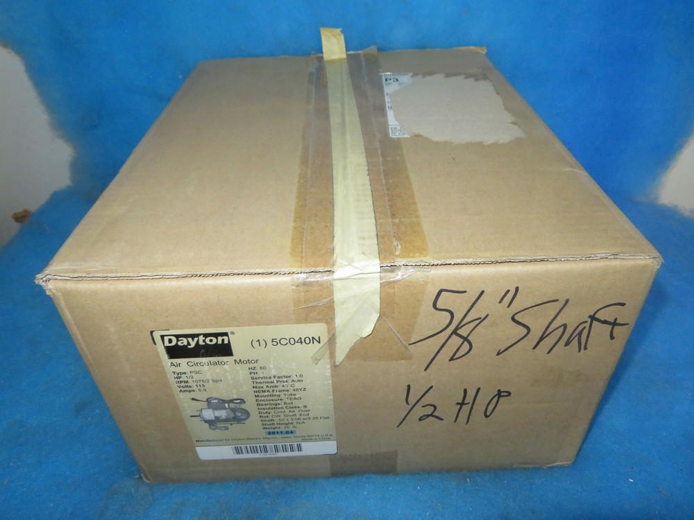 NIB Dayton 5C040N 1/2HP Air Circulator Motor + 1 Year Warranty