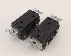 *Lot of 2* Hubbell GF20BKLA GFCI Receptacle 20A 2P