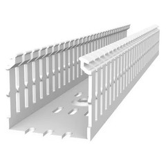 Abb Tyd2x3npw6 Wiring Duct, Narrow Slot Wall, Wht, 6 Ft. L