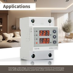 GEYA 80A Digital LED Display Voltage Current Power Protector Device 220V GPS8-13