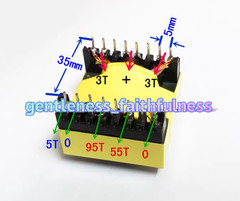 1XEC42-20 800W High Frequency Transformer Pure Copper Winding for Inverter Boost
