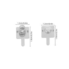20 Pcs Battery Spring Clip Button Top Adapter Compartment Springs