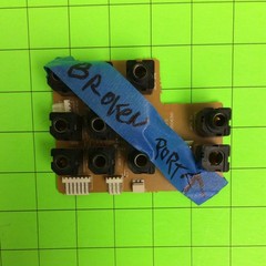 BROKEN Samson S8 Mixer Amp Port Jack Board 4003506310 (BROKEN Ports)