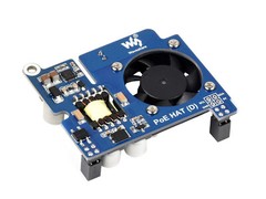 Waveshare Power over Ethernet HAT (D) for Raspberry Pi 3B+/4B 802.3af-compliant