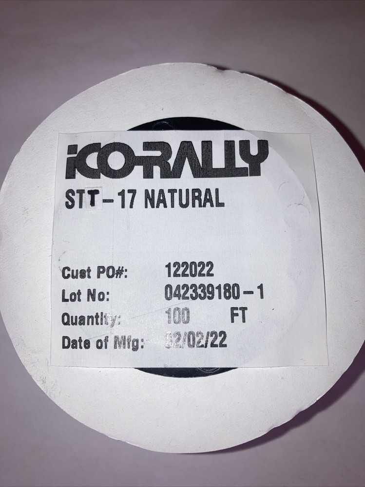 Ico-Rally STT-17 Clear Teflon Tubing Size 17 “Thin Wall” 100 FT. Spool