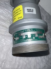 HUBBELL 430P7W-30A-30-7 1/2HP 480 Vac. With Appleton ARC3034BC Paired Used.