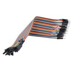 40PCS Dupont wire jumpercables 20cm 2.54MM male to female 1P-1P For Arduino