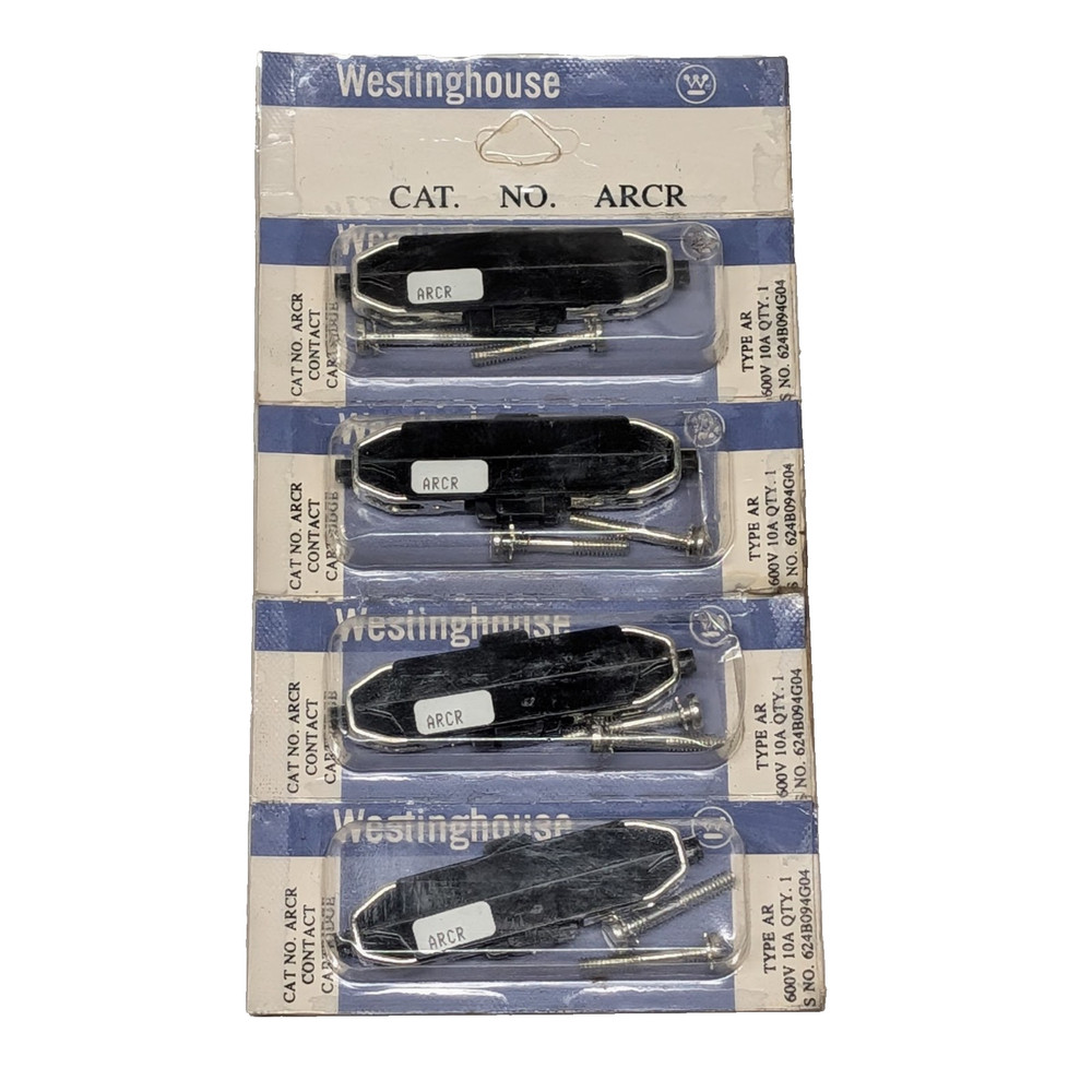4pc Westinghous ARCR Contact Cartridge Set NOS 600V 10A 624B094G04 Type AR