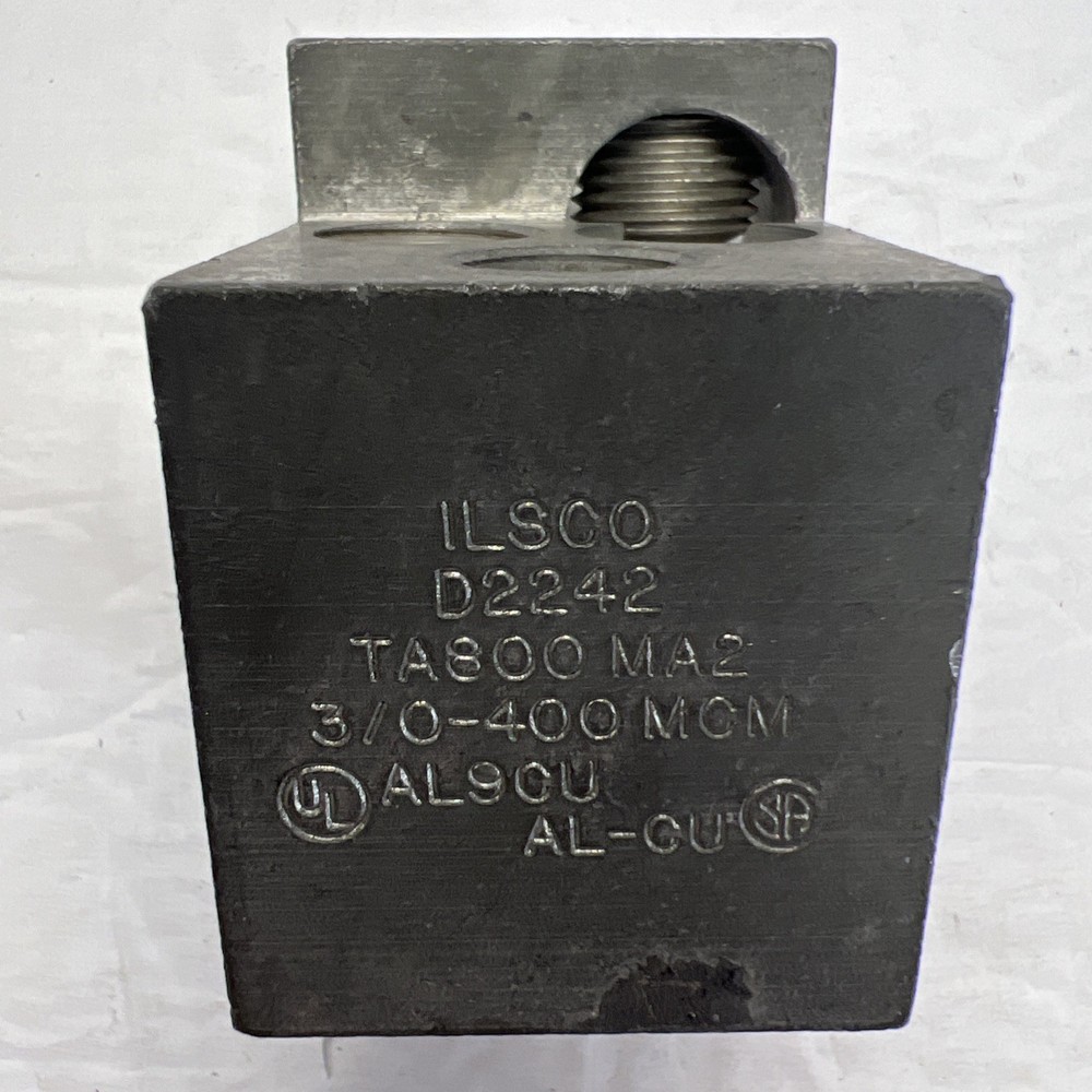 Ilsco Breaker Terminal Lug D2242 TA800MA2 3/0-400MCM, AL9CU