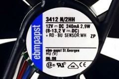 Ebmpapst Fan New 3412 N/2HH 12V