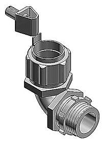 Thomas & Betts 5256GR, LIQUIDTIGHT FLEXIBLE METALLIC CONDUIT GROUND CONNECTOR,