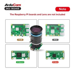 12.3MP IMX477 Camera Module for Raspberry Pi HQ, Compatible with Pi 5/4B/3B+/Zer