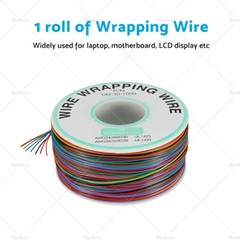 8 Colors Wrapping Wire Tin Plated Copper Wire 30 AWG 250M Length DM-30-1000