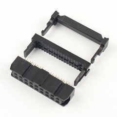 5Pcs Black 2.54mm Pitch 2×9 Pin 18 Pin IDC Female Header Cable Connector FC-18