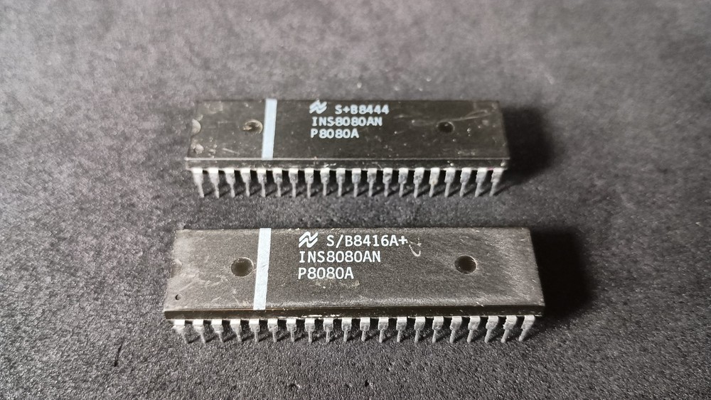 Qty 2: National Semi INS8080AN P8080A 8-Bit CPU MPU USA Stock-Fast Ship (2 PCS)