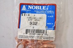 Lot Of 6 Noble Wire Tubular Lug Studs Assorted 1/2″ & 3/8″ Copper Contact
