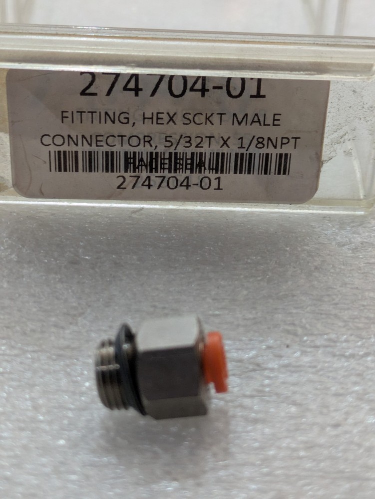 SMC 5/32 Tube x 1/8 NPT Hex Socket Male Connector Push-In Pneumatic LOT OF 15