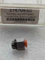 SMC 5/32 Tube x 1/8 NPT Hex Socket Male Connector Push-In Pneumatic LOT OF 15