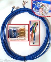 10 LOT 6P6C RJ RJ12 RJ19 RJ25 Category Cat 5E 350MHz Telephone Phone Cable Cord