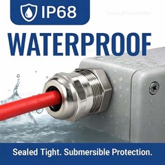 IP68 WATERPROOF CABLE GLAND STAINLESS COMPRESSION JUNCTION M8 – 100 ¦ PG7 – PG63