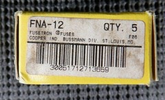 Cooper Bussmann FNA-12 Dual Element 12 Amp 125VAC Time Delay Fuse – Lot of 5
