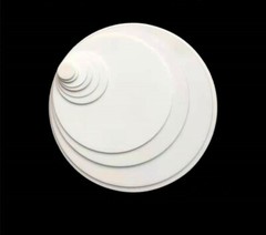 High Purity 95% Alumina Aluminum Oxide Ceramic Round Plate Sheet Thermal Conduct