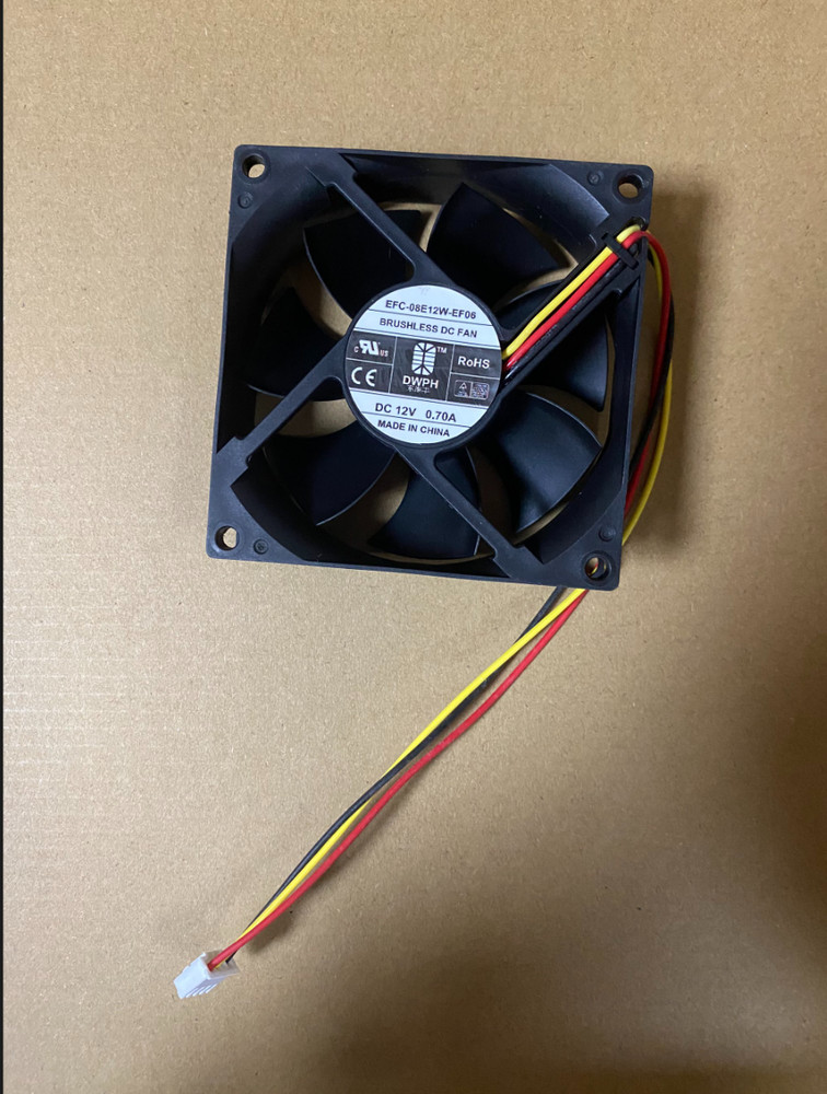 1x forNew DWPH EFC-08E12W-EF06 Cooling Fan 8025 DC12V 0.70A 8CM 3-Wire 4-Pin
