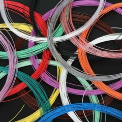 28/30 AWG PTFE Silver-plated Copper Wire Stranded Headphone Cable 200°C Colorful