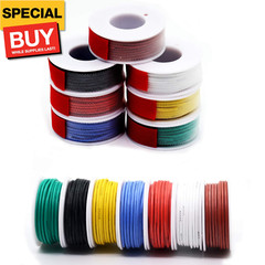 30 awg Silicone Electrical Wire Cable 7 Colors (65.6ft Each) 30Gauge Hookup Wire