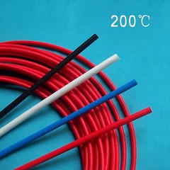 Φ1mm~25mm Silicon Fiber Glass Insulated Tube Braided High Temperature Sleeving