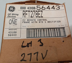 General Electric RFT278EZ EZ Remote Control Frame W/RT2 & Rectifier