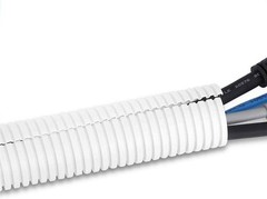 MR DJ DSLT12WH 100′ 1/2″ 13mm White Split Wire Loom Conduit Tubing Sleeve Tube