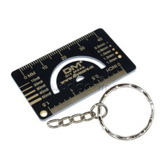 4cm FR4 Multifunctional PCB Reference Ruler Measuring Tool Angle Measure Meter