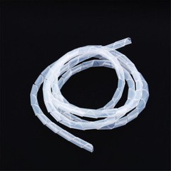 2M 6mm Spiral Cable Wrap Tidy Hide Binding Wire Management PC TV Home Office