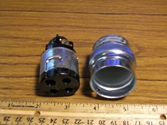 RUSSELLSTOLL EverLok Female Plug Connector 3Wire 4Pole 20A 125V 10A 250V/600VAC