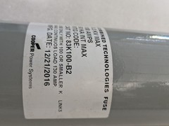 Eaton Cooper Power 83K100-B2 Current Limiting Backup Fuse 8.3 KV 100A 50KA OEM