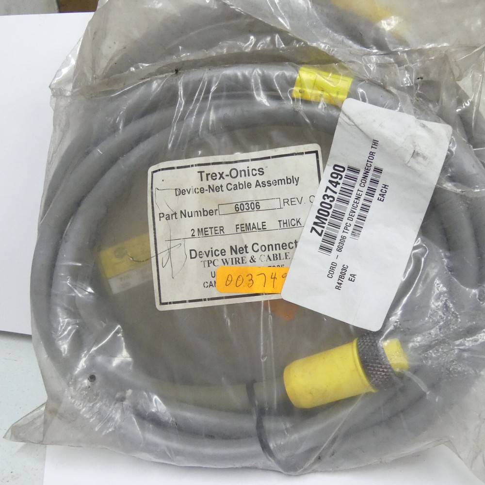 TPC Trex Onics 60306 Shielded DeviceNet Cable 5 Pin Female Mini Head – 2 Meters