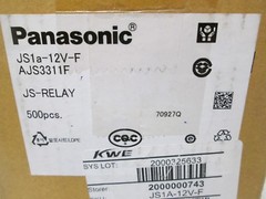 PANASONIC JS RELAY JS1a-12V-F 12 VDC 30mA Miniature Solder Pin NEW FREE SHIPPING