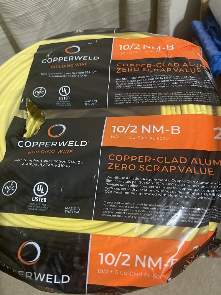 Building Wire 10/2 nm-b 250ft Made In USA