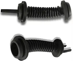 2Pcs 30Mmx30Mm Car Wire Harness Door Tube Dust-Proof Tube Black Rubber Tube