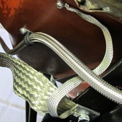 Flame Rated Tinned Copper Wire Shielding Cable Sleeve Ground Strap Electric Wire