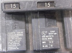 NEW I-T-E BQ3B015 CIRCUIT BREAKER 15A 3POLE 240VAC LP-9292 *READ*