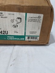 LIGHTOLIER Non-IC Housing, Frame-In Kit, Compact Fluorescent, 6-3/4″ 1101FR2642U
